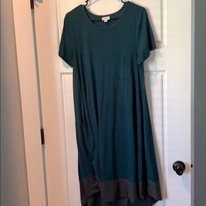 Dark teal lularoe Carly. Size medium. EUC